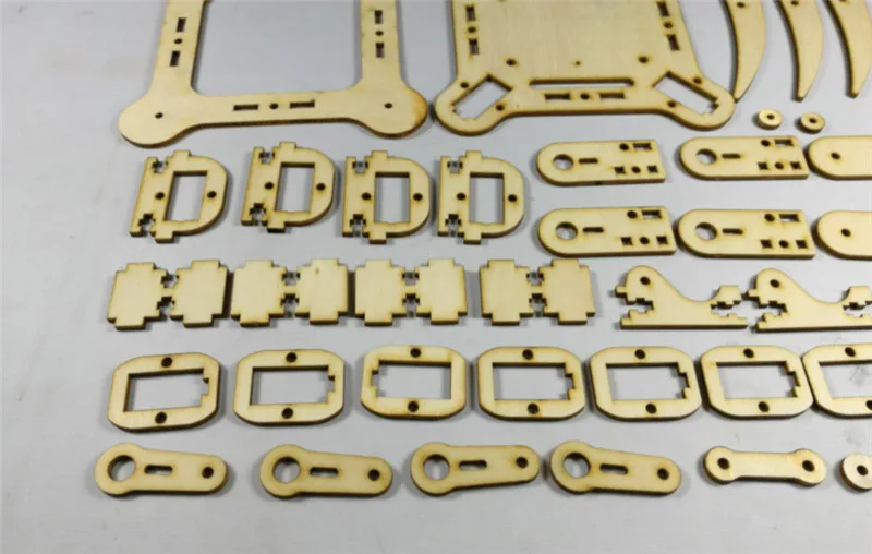 DIY mePed V2 четвероногий робот набор деревянных пластин 3 мм Parts v2 деревянный лист