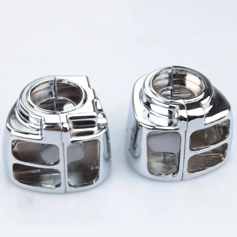 

Chrome Motorcycle Motorbike Switch Housing Cover Caps For 1996-2006 Harley Dyna Softail Wide Glide Fatboy Sportster XL 883 1200