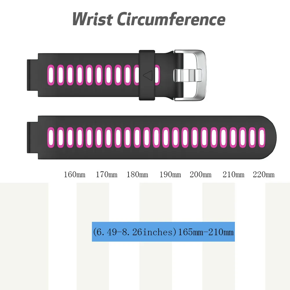 На открытом воздухе спортивный силиконовый ремешок для смарт-часов Garmin forerunner 235 220 230 620 630 735XT ремешок для наручных часов Мягкий силиконовый чехол Чехол для мобильного телефона Garmin forerunner