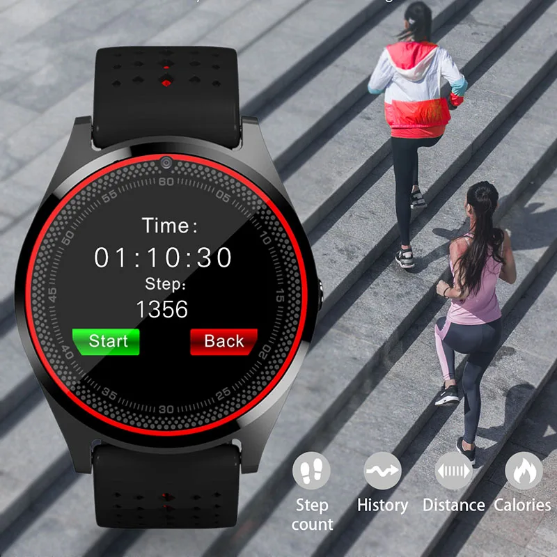 SIKEMEI Спорт Смарт часы телефон Bluetooth smartwatch наручные V9 Камера шагомер sim карта TF PK A1