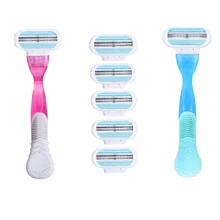 1 Набор бритв, безопасная бритва, бритвенное лезвие для женщин, для лица и тела, Прямые бритвенные лезвия, головка