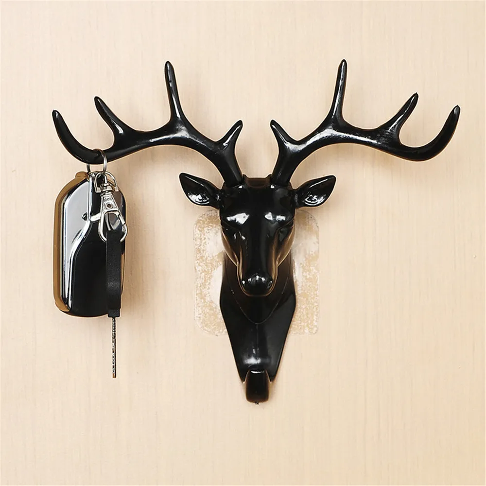 Wall Decorations Deer Head Antlers Wall Hook Home Hanging Clothes