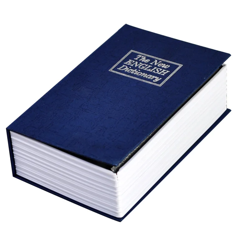 Steel Safe Dictionary Hidden Security Secret Coffer Strongbox Key Lock Safety Box Money Jewelry Storage Case passward key box