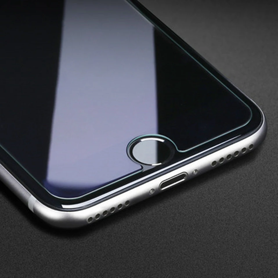 3 штуки 2.5D 9 H закаленное стекло для iPhone 6 7 8 Plus жесткая защита стеклянная пленка X 4 4s