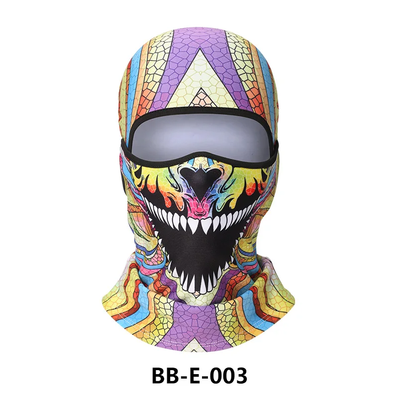 Зимняя холодная маска для женщин личностное животное для катания на лыжах голова для верховой езды Ветрозащитная маска для лица Джини - Цвет: BB-E-003