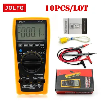 

10pcs DHL FREE SHIPPING New vici VC97 3999 LCD Digital Multimeter Auto Range & bag R C F V A meter