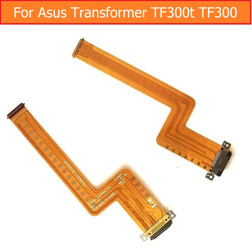 USB порт зарядного устройства гибкий кабель для Asus трансформатора TF300T TF300 Дата разъем для подключения зарядного устройства Док-станция гибкий кабель Замена