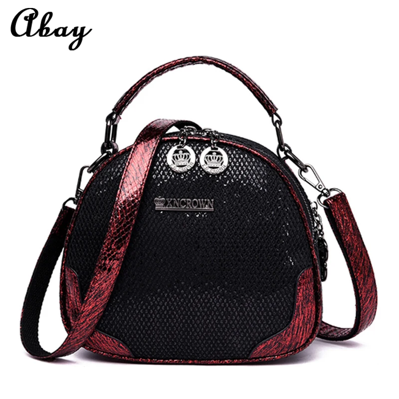 

2019 new high quality pu leather sequins bag ladies Messenger bag mini handbag casual shoulder bag fashion ladies shoulder bag