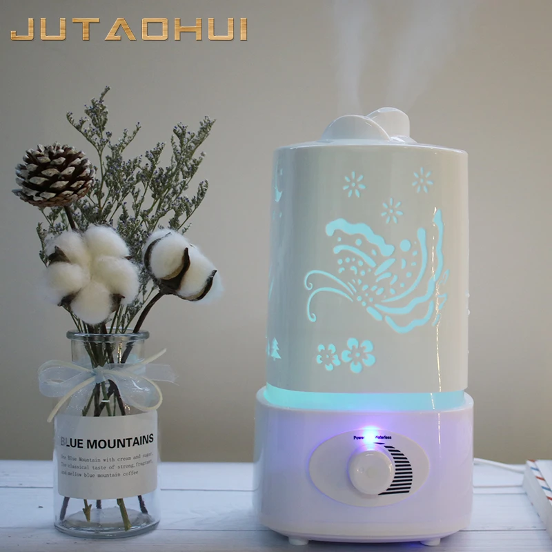 

JTH-018 1500ml Ultrasonic Air Humidifier for Home Essential Oil Diffuser Humidificador Mist Maker 7Color LED Aroma Aromatherapy