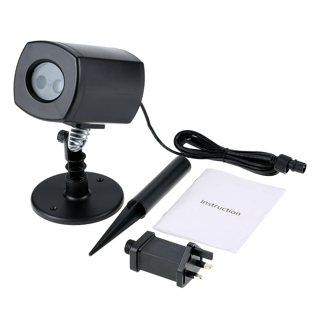 

Tomshine laser UL GS Certificate LED Projector Lawn Lamp Light Christmas Spotlight 3 Light Color Dynamic Steady Pattern 6 Hours