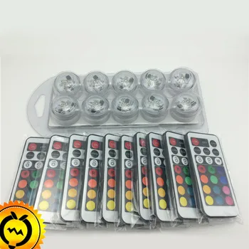 10 pcs Party Thee Mini LED Verlichting Met Batterij Afstandsbediening Dompelpompen Tafellamp Indoor Decoratie Kerst Wedding Verlichting 10 pcs Party Thee Mini LED Verlichting Met Batterij Afstandsbediening Dompelpompen Tafellamp Indoor Decoratie Kerst Wedding Verlichting