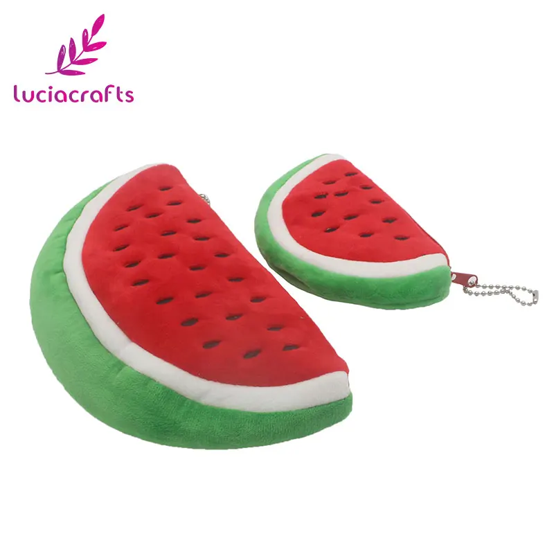 

1piece/lot Plush Fabric Watermelon School Kids Pen Pencil Bag Pendant Cosmetics Purse Bags & Wallet Holder Pouch Case B1306