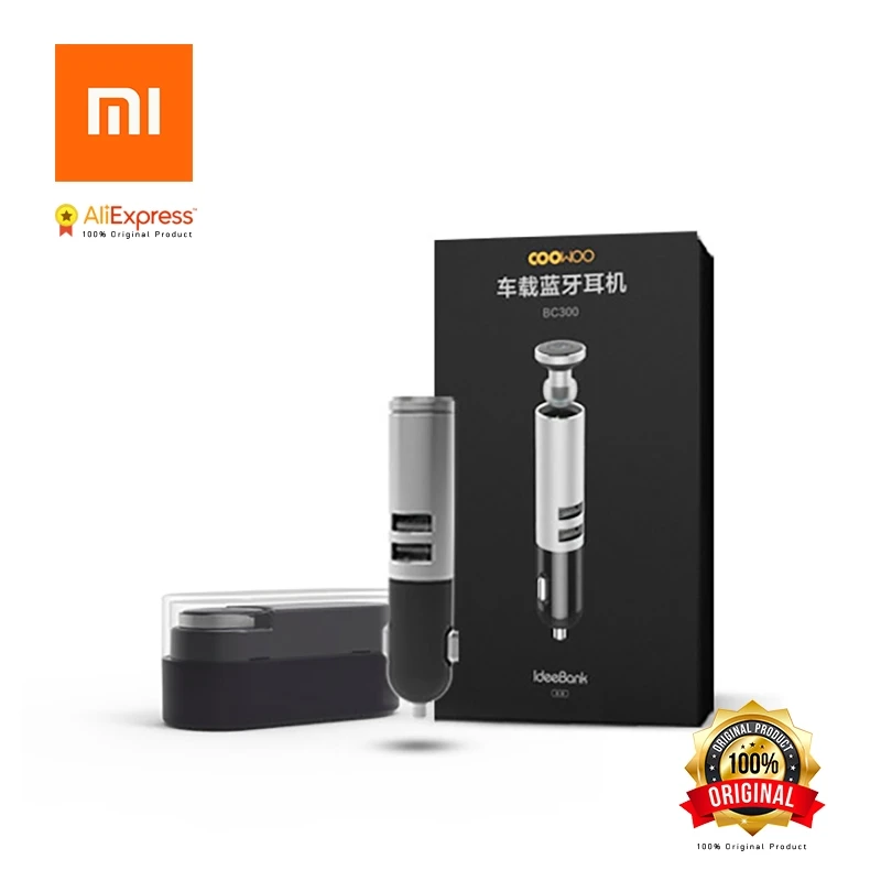 Автомобильное зарядное устройство Xiaomi CooWoo с Bluetooth гарнитурой - инструкция
