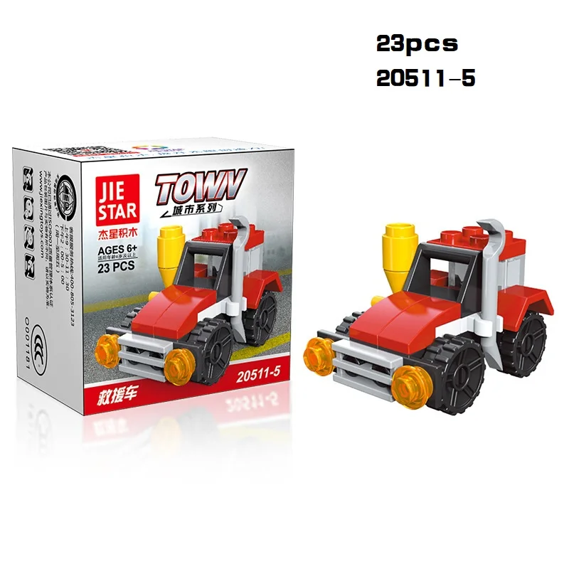 Mini Transportation tank plane Car Educational Assembled Models Building Blocks Compatible small Bricks toys for children 23