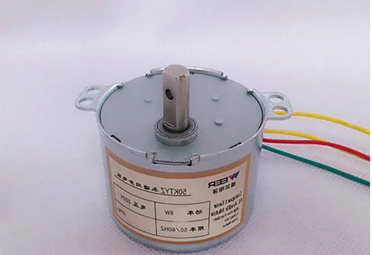 

50KTYZ Metal Shell 2.5RPM AC 220V 8W Permanent Magnet Synchronous Gear Motor Positive & Negative Controlled low-speed