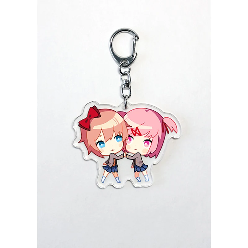 Игра ROLECOS Doki Literature Club Monika Natsuki Sayori Yuri аксессуары для косплея акриловый кулон