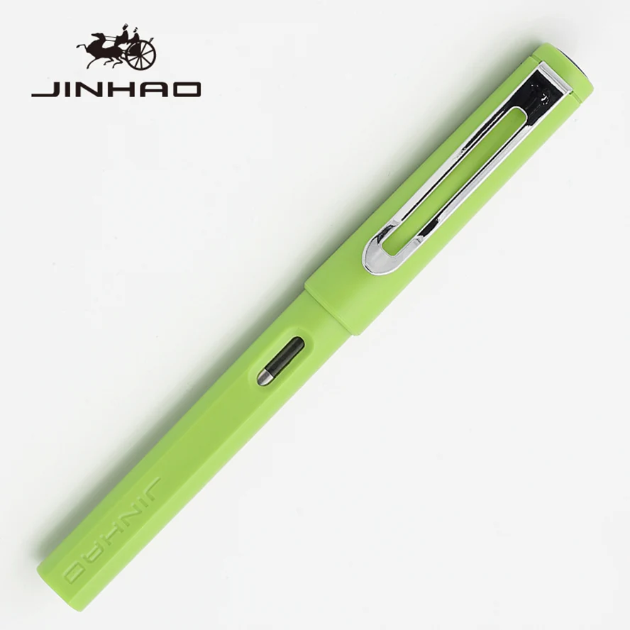 Высокое качество Jinhao 599 матовая авторучка 0,38 мм/0,55 мм/1,0 мм Школьные офисные принадлежности - Цвет: green