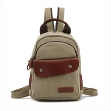 Для Мужчин's Для женщин девушки Винтаж холст кожа хлопок рюкзак альпинизм небольшой рюкзак школьный Повседневное Рюкзаки