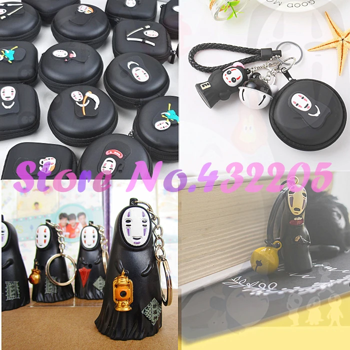 

Spirited Away Action Figure No Face Man Make-up Boxes Bag Figure Toy Model Gel Pens Birthday Party Supplies Kid Gril Friend Gif