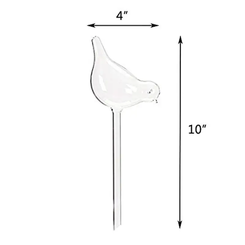 Самополив Глобус растения воды лампы Птица Форма прозрачного стекла полива устройства-25