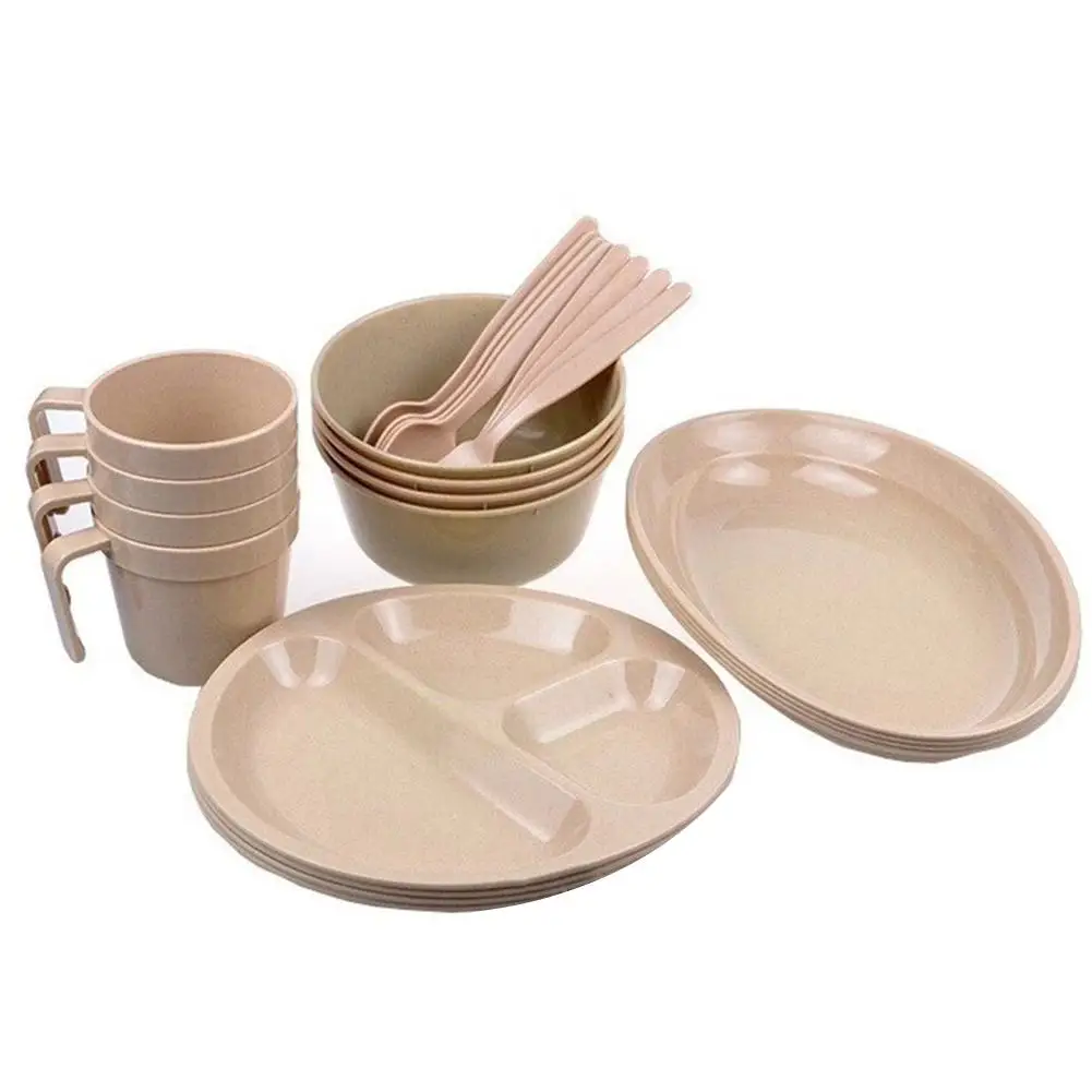 Livre do Piquenique Conjunto de Mesa Protecção do Ambiente Conjunto de Talheres com Caixa de Armazenamento 4 ao ar Pessoa Econômico Portátil 2 Portátil Conjunto de Talheres com caixa De Armazenamento