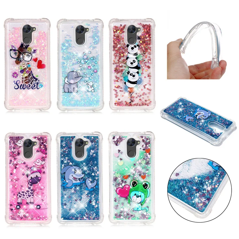 

Glitter Liquid Sand Cases Quicksand Soft TPU Silicone Cover Shell Coque for Huawei Y3 Y5 Lite Y6 2017 P Smart Enjoy 7S 6S 7Plus