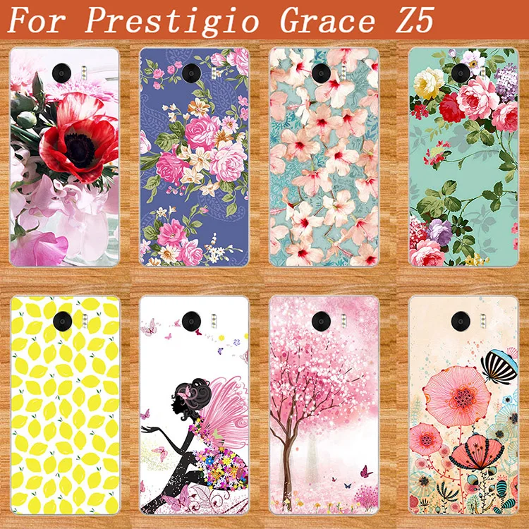 

For Prestigio Grace Z5 PSP5530D Case Newest Luxury Protective Case Phone Cover 10 Styles DIY Painted design Case for PSP5530 DUO
