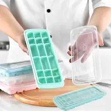 Adeeing многоцелевой 18 полости силиконовые формы с крышкой для Создание кубика льда суши торт