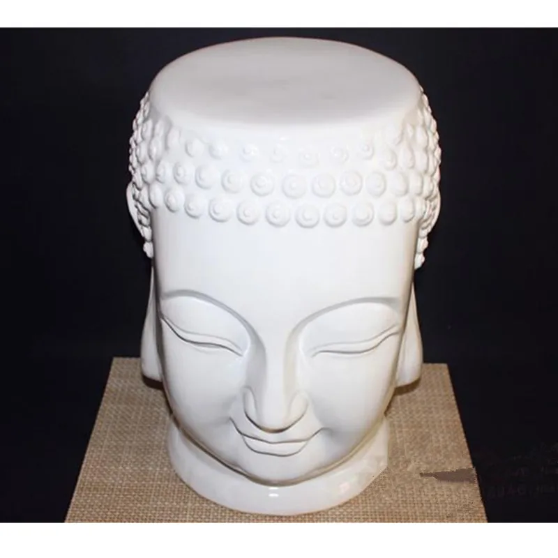 

Nordic Style Buddha Elephant Round Stool Ceramic Art&Craft Leisure Animal Chair Stool Mall Commercial Home Interior Design L3379