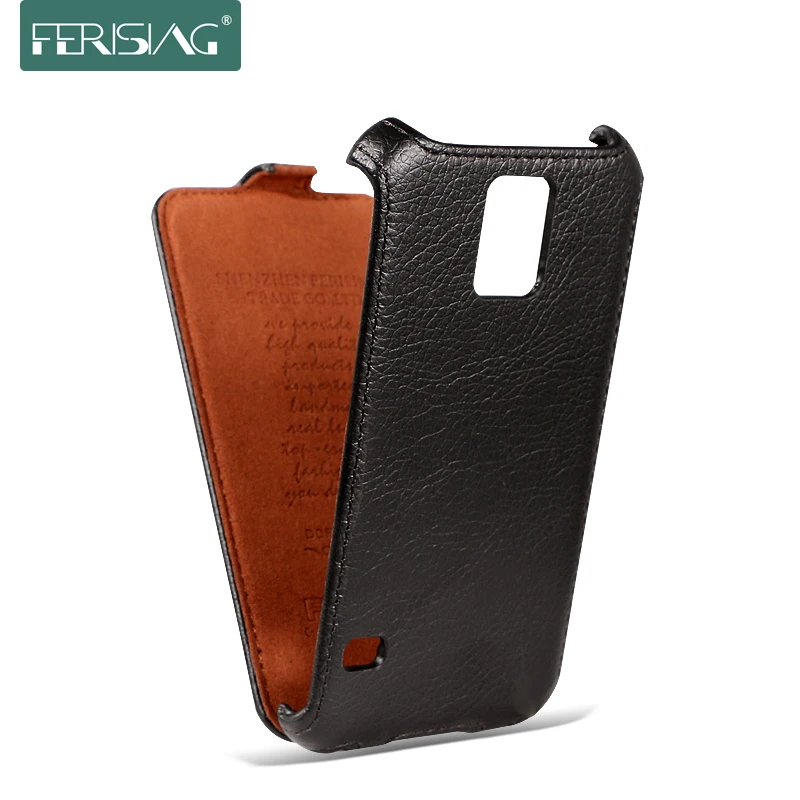 

(Clear) Ferising for Samsung S5 S4 Case Flip Leather Cover For Samsung Galaxy S5 I9600 S4 Phone Cases Leather Card Slot P006