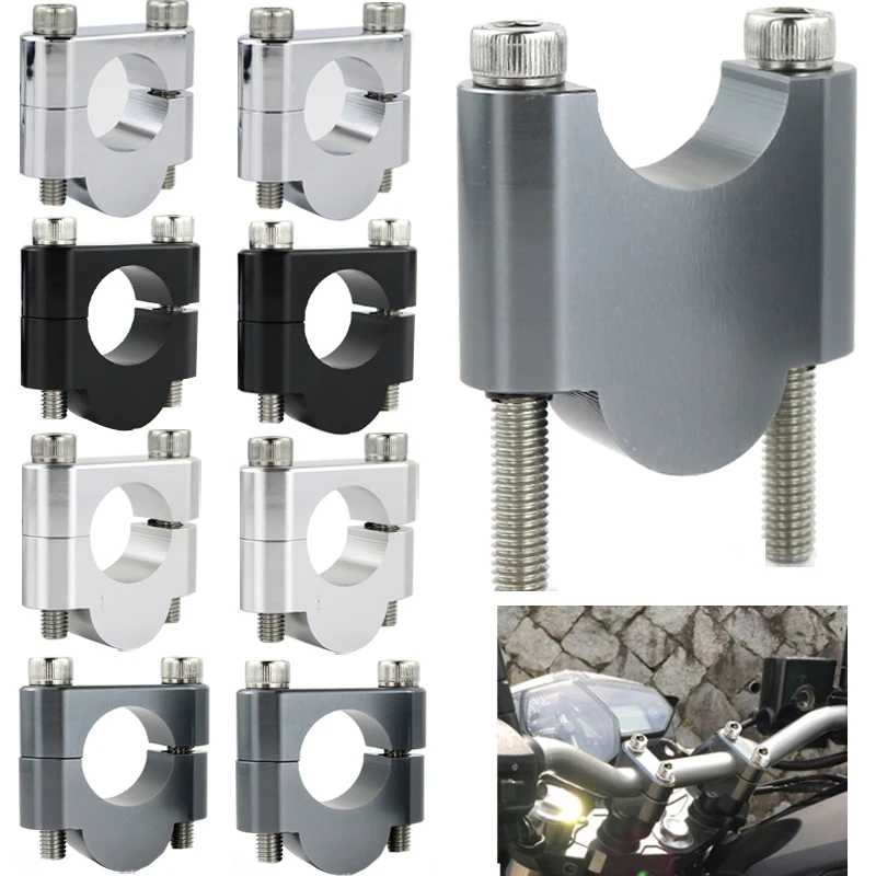 

1 1/8" 28mm Handlebar Riser Mounting Clamps Riser CNC Billet For Aprilia Mana 850 Dorsoduro 750 Dorsoduro 900 1200 Caponord 1200