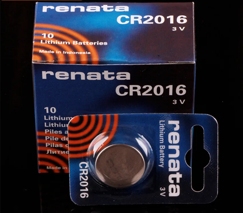 1 шт. швейцарский renata батарея таблеточного типа CR2016 часы 3 v батарея. Игрушечный автомобиль с дистанционным управлением батареи