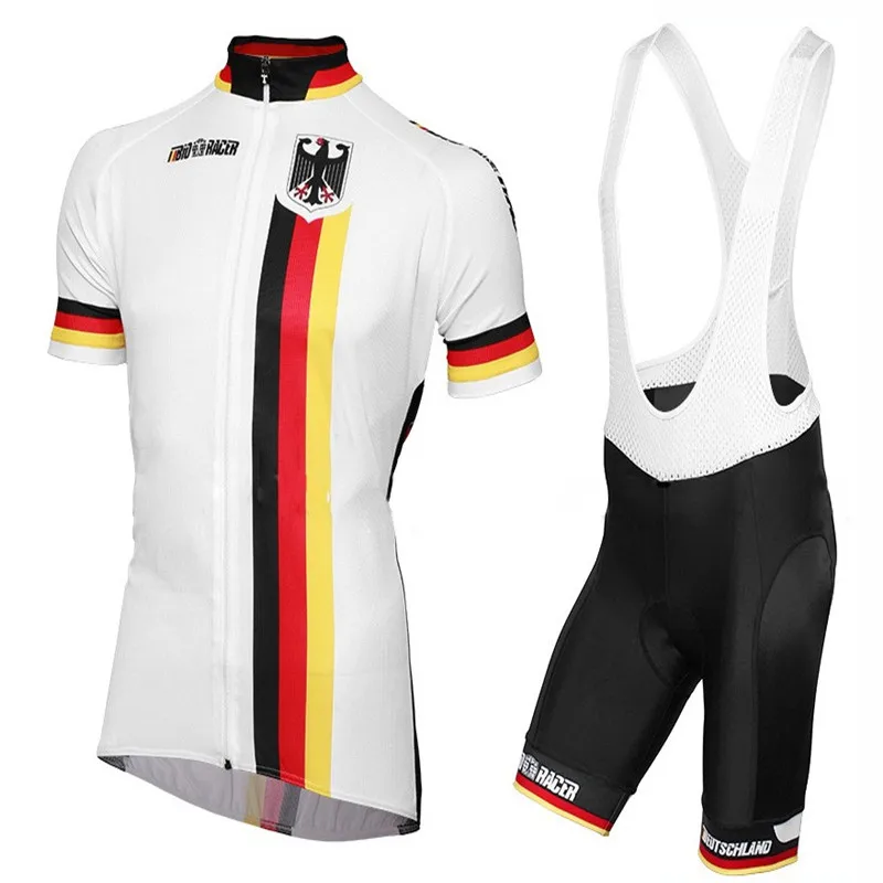 Germany Team Cycling Jersey Summer Short Sleeves Cycling Set MTB Bike