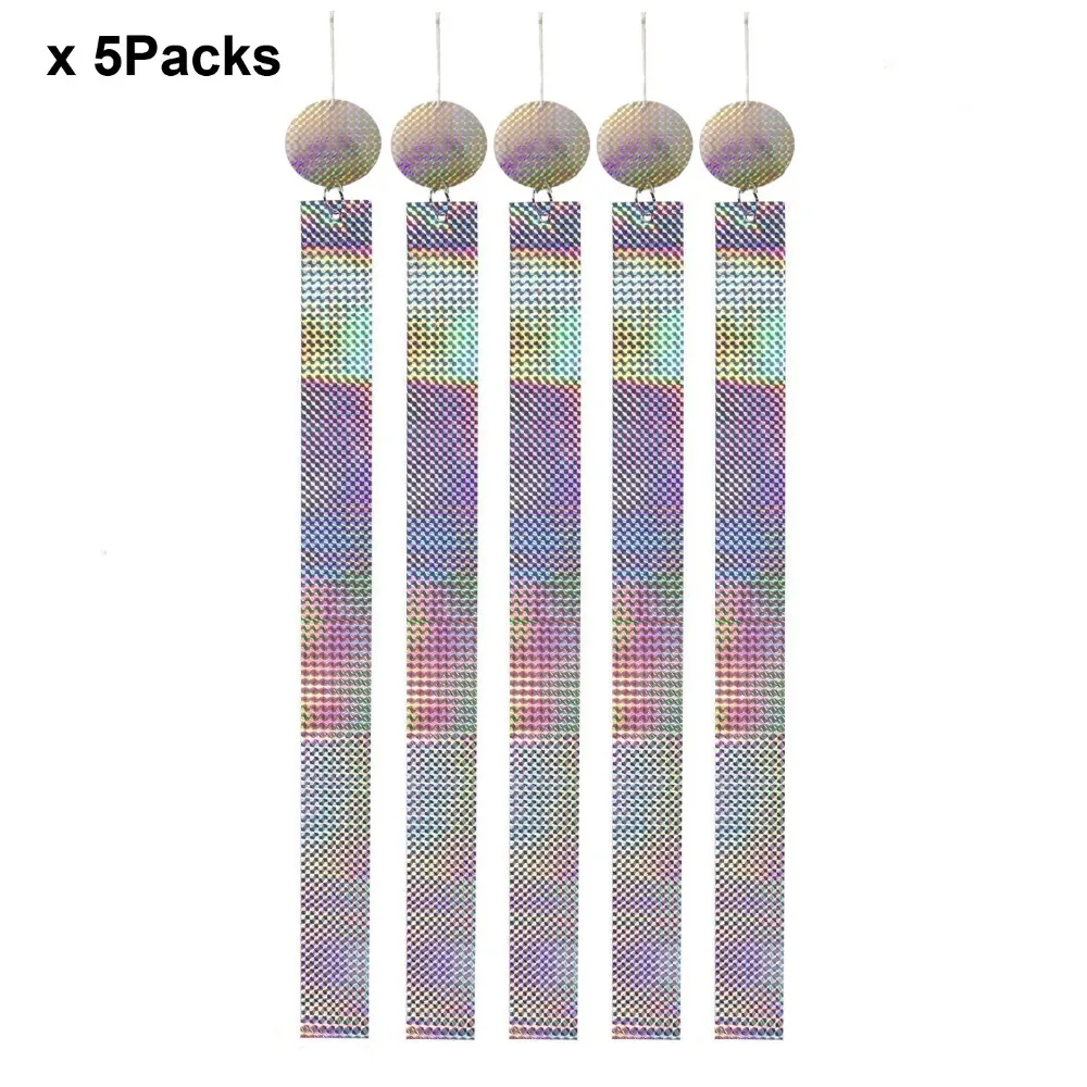 

Deterrent Reflective Scare Tape Discs, Bird Repellent Tape Highly Holographic Reflective Deterrent Discs for Pigeons, Grackles