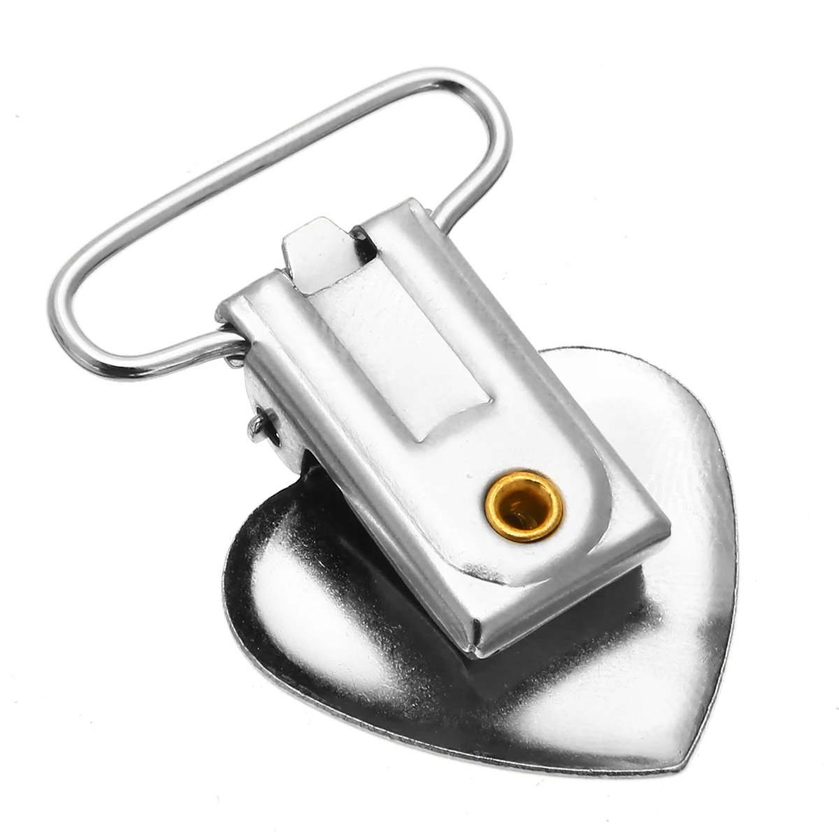 10Pcs Metal Suspender Heart Pacifier Clips With Plastic Craft Clamps Holder Sewing Tool DIY Clothing Accessories