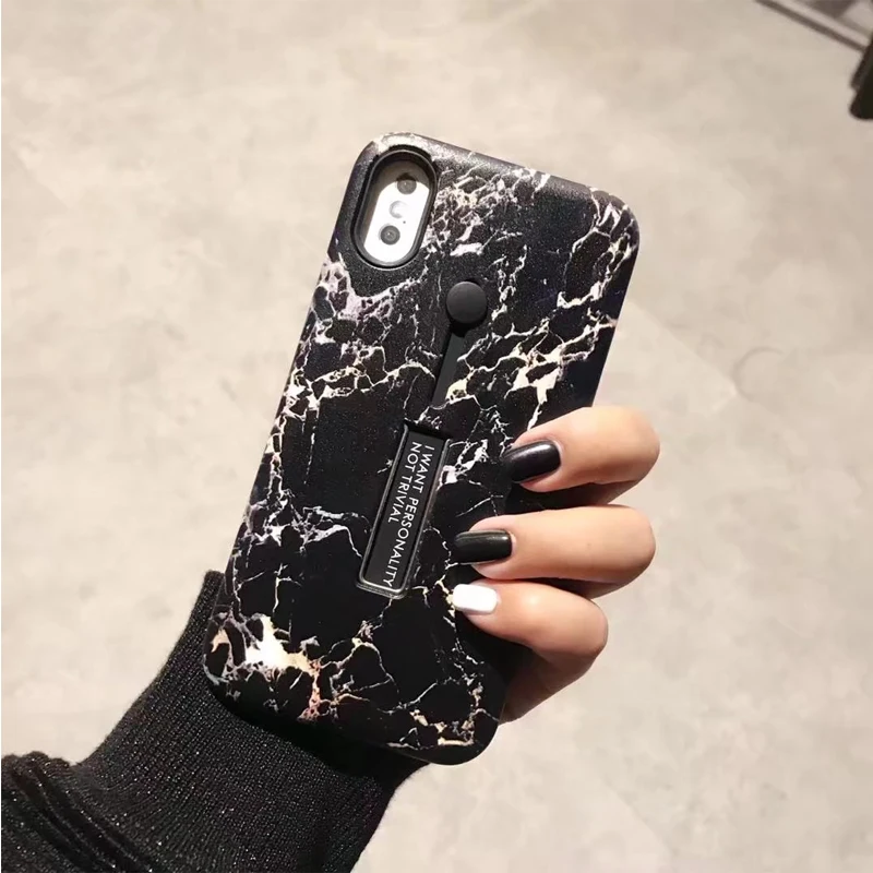 Marble PC Cover For iPhone 6 6s 6Plus 7 7Plus 8 8Plus X Case Ring Slim For iPhone 6 6s 6Plus 7 Marble Cases Ring Holder Armor (9)