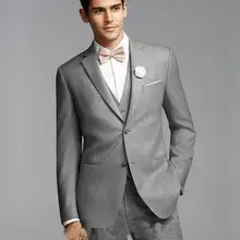Мужские деловые костюмы в западном стиле серого цвета, мужские свадебные блейзеры для жениха, смокинги, элегантные мужские костюмы для мужчин блейзеры