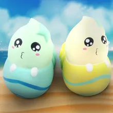 Сжимаемые игрушки мягкое мультяшное очаровательное Jumbo в виде морской улитки мягкие ленивые медленно растущие фрукты ароматизированные декомпрессионные подарки Детские игрушки L0703