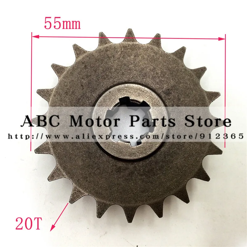 Передняя шестерня T8F 11 14 17 20 T зубчатая для 47cc 49cc Minimoto мини внедорожный велосипед