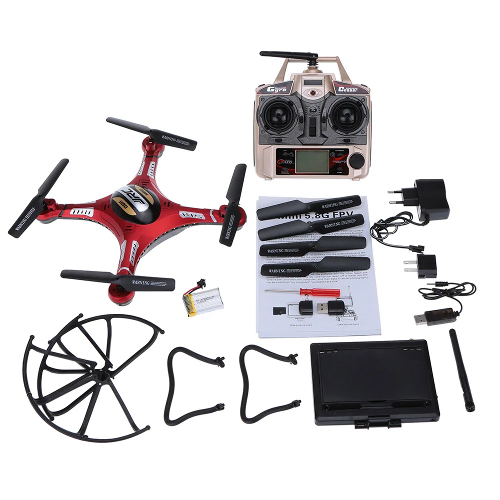 

JJR/C JJRC Drone 5.8GFPV Monitor LCD Real Time Graphs Quad RTF Headless Mode One Key Return Drone with Camera Dron RC Quadcopter