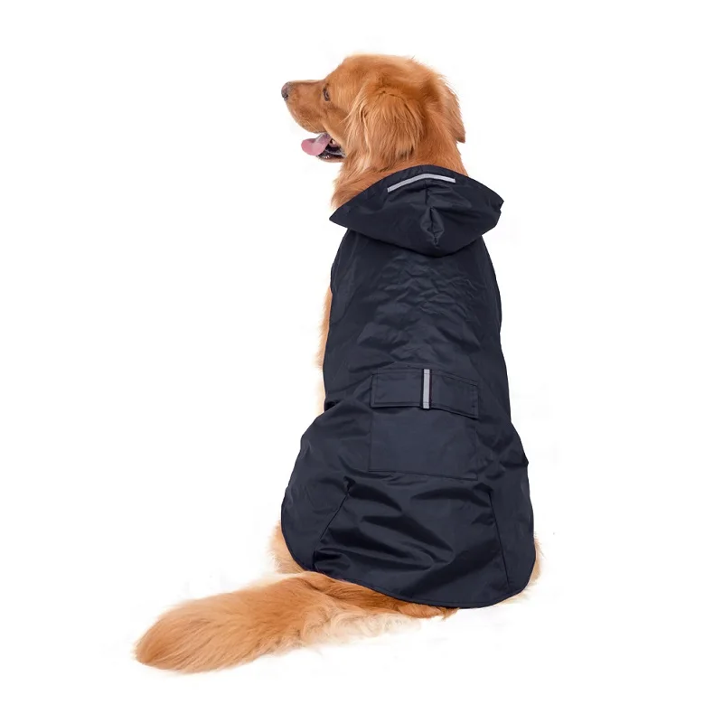 

2018 Durable Practical Outdoor Pet Raincoat Clothes For Large Breed Dogs Waterproof Coat Clothing For Labrador Doberman Pinscher