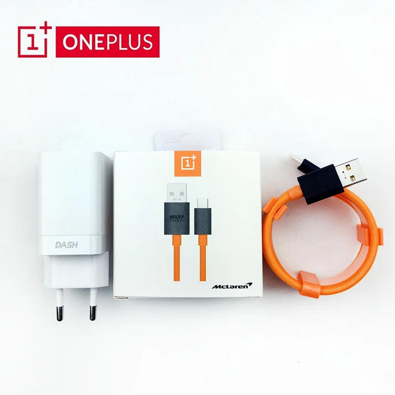 

Original EU OnePlus 6t Warp Dash Charger & 1M Type C Mclaren Warp Dash Cable 5A Fast charging for OnePlus 6T 6 5 5T 3 3T