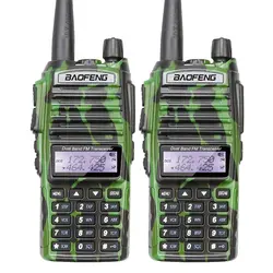 2 шт. Камуфляж BAOFENG UV-82 VHF/UHF 136-174/400-520 мГц Ham двухстороннее радио Walkie Talkie