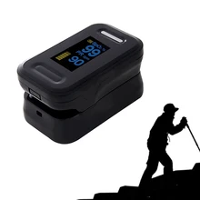 Многофункциональный пальцевой Пульсоксиметр Кислород в крови из пальца монитор уровня насыщения крови Spo2 с сигналом тревоги Черный