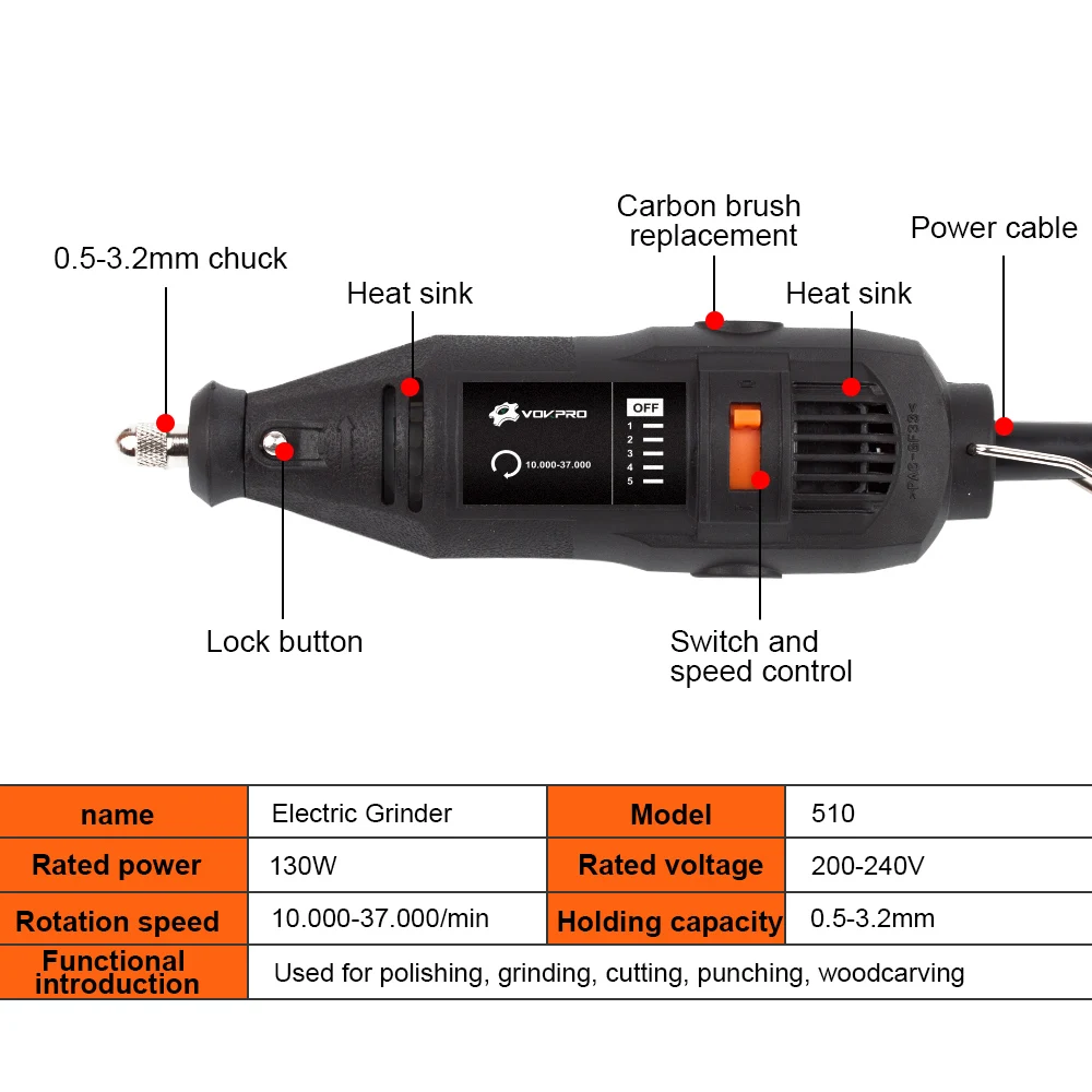Мини электрическая дрель Dremel 180 Вт инструменты с гибким валом аксессуары сверло