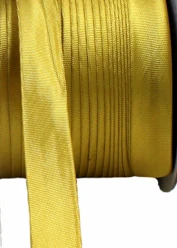 Полиэстер 5/"(15 мм) атласная косая лента для переплета для пошив одежды «сделай сам» и обрезки 25 ярдов/рулон - Цвет: gold