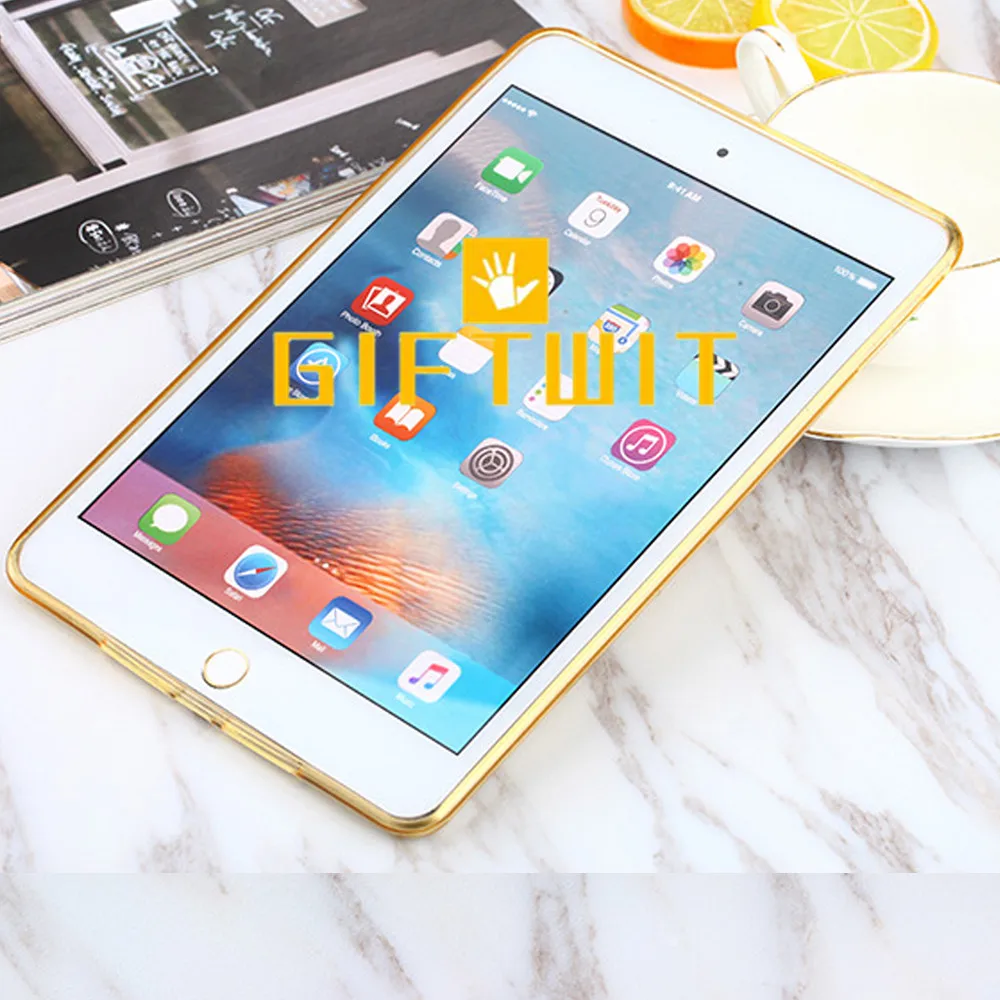 Блестящий блестящий чехол для iPad Air 2 прозрачный мягкий ТПУ силиконовый защитный