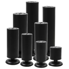 1 шт нержавеющая сталь регулируемые мебельные ножки черные мебельные ножки шкаф стол кровать диван ноги