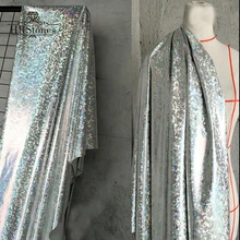 Упругая Иллюзия высокого класса Лазерная ТПУ дизайнерская ткань тонкий срез цветная клетчатая модная ткань