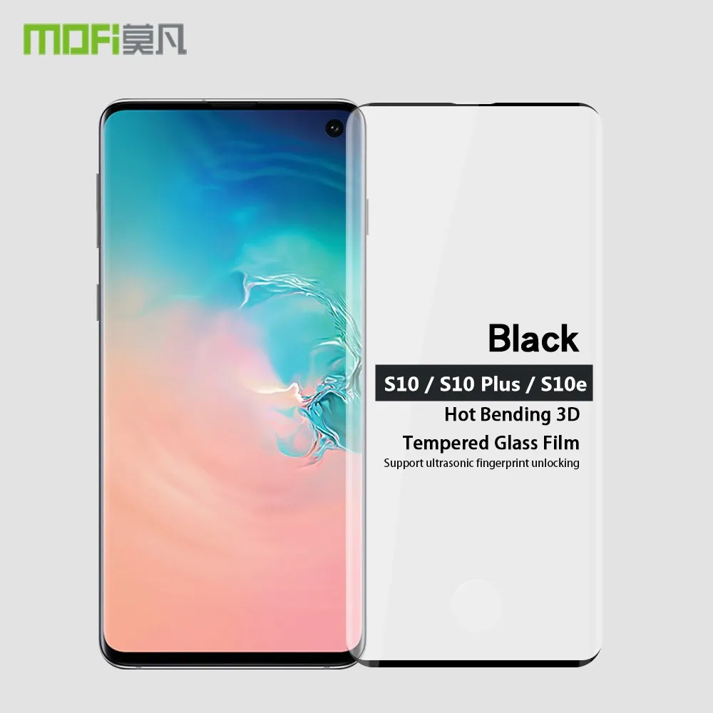 

MOFi 3D Glass for Samsung Galaxy S10 Full Cover Screen Protector Ultra Thin Protective Glass Film for Galaxy S10+ Plus S10e